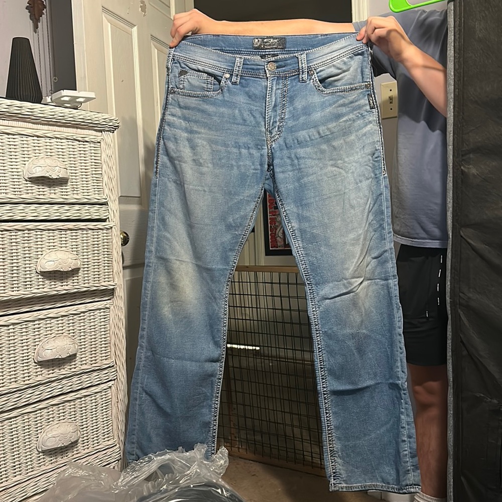 Silver Men’s Jeans